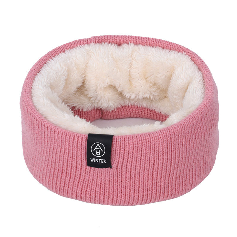 Wholesale Acrylic Solid Color Pullover Warm Knitted Scarf